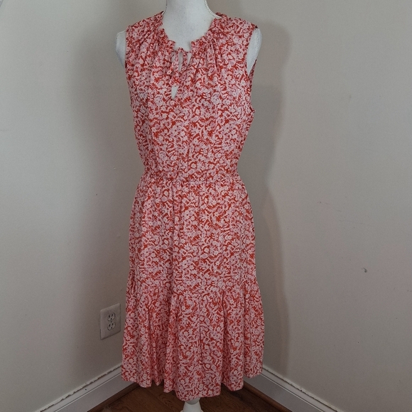 Rebecca Taylor 100% Silk Sleeveless Provence Block Dress Size 8 Floral Print - Picture 6 of 9